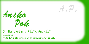 aniko pok business card